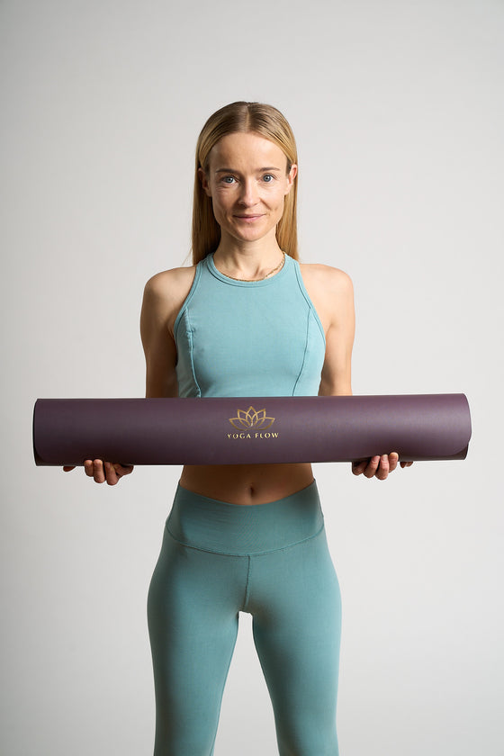 Yoga mat PURPLE PU MATT 4 mm