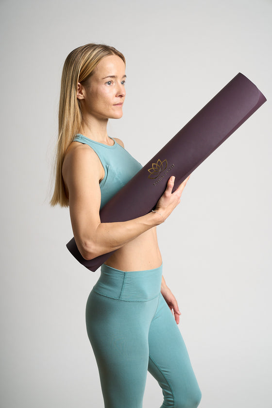 Yoga mat PURPLE PU MATT 4 mm