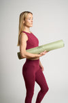 Yoga mat OLIVE Coated 3.5 mm