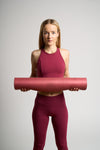 Yoga mat BURGUNDY Coated 3.5 mm